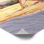 Montevideo, Uruguay Beach Poster (Hoek)