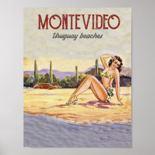 Montevideo, Uruguay Beach Poster