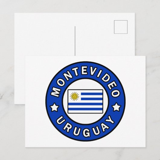 Montevideo Uruguay Briefkaart (Voorkant / Achterkant)