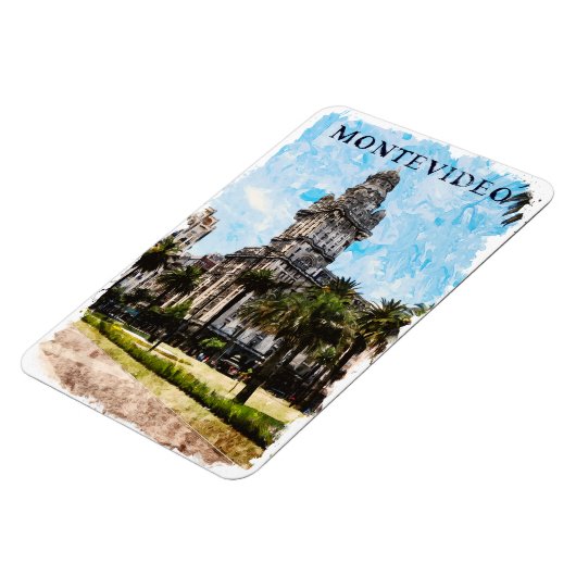 Montevideo Uruguay City Uitzicht Magneet (Linkerzijde)