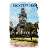 Montevideo Uruguay City Uitzicht Magneet (Verticaal)
