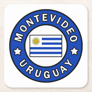 Montevideo Uruguay Kartonnen Onderzetters