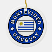 Montevideo Uruguay Keramisch Ornament (Voorkant)