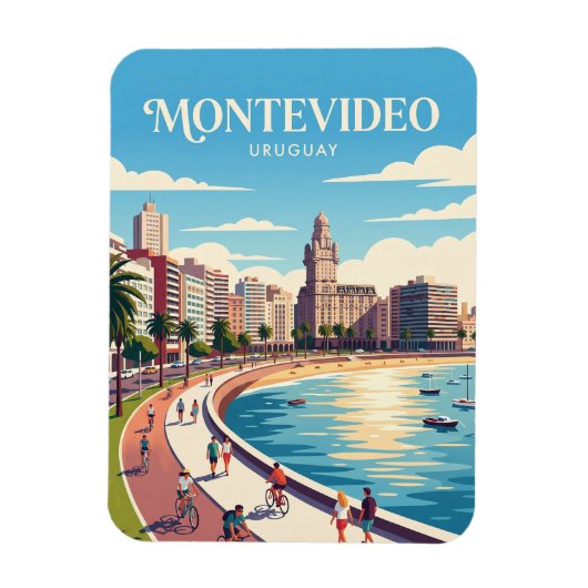 Montevideo Uruguay Magneet (Verticaal)