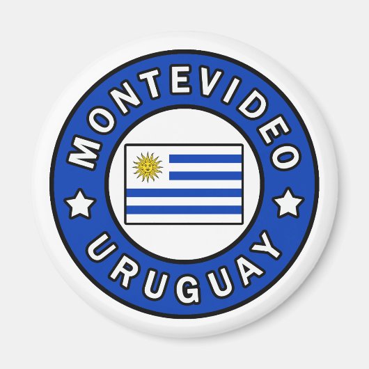 Montevideo Uruguay Magneet (Voorkant)