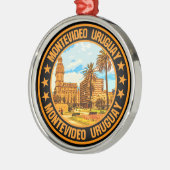 Montevideo Uruguay Metalen Ornament (Links)