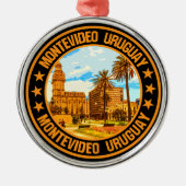 Montevideo Uruguay Metalen Ornament (Voorkant)