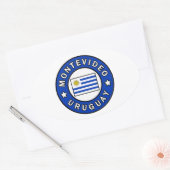 Montevideo Uruguay Ovale Sticker (Envelop)