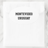 Montevideo Uruguay ovale stickers (Tas)