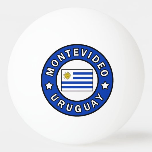 Montevideo Uruguay Pingpongbal (Voorkant)