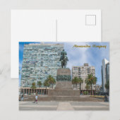 Montevideo, Uruguay, Plaza Independencia Briefkaart (Voorkant / Achterkant)