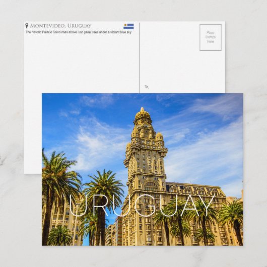 Montevideo, Uruguay Reisansichtkaart Briefkaart (Voorkant / Achterkant)