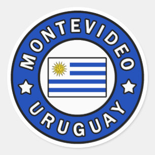 Montevideo Uruguay Ronde Sticker