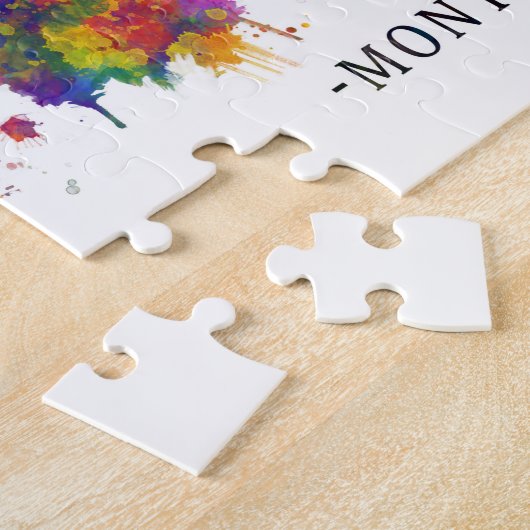 Montevideo Uruguay Skyline Legpuzzel (Zijkant)