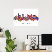 Montevideo Uruguay Skyline Poster (Thuiskantoor)