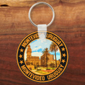 Montevideo Uruguay Sleutelhanger (Achterkant)