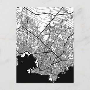 Montevideo Uruguay Stadkaart Briefkaart