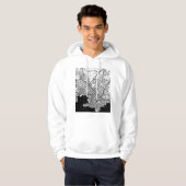Montevideo Uruguay Stadkaart Hoodie (Voorkant volledig)