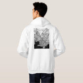 Montevideo Uruguay Stadkaart Hoodie (Achterkant volledig)