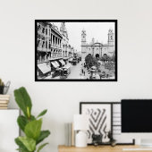 Montevideo, Uruguay Street Scene 1906 Poster (Thuiskantoor)