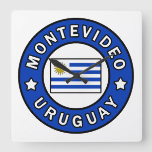 Montevideo Uruguay Vierkante Klok