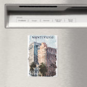 Montevideo Uruguay Vintage Travel Magneet (Insitu (Vaatwasser))