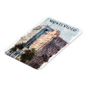 Montevideo Uruguay Vintage Travel Magneet (Linkerzijde)