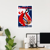 Montevideo Uruguay Vintage Travel Poster (Thuiskantoor)