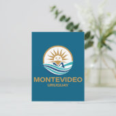 Montevideo Uruguay Zuid-Amerika Briefkaart (Staand voorkant)