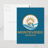 Montevideo Uruguay Zuid-Amerika Briefkaart (Voorkant / Achterkant)