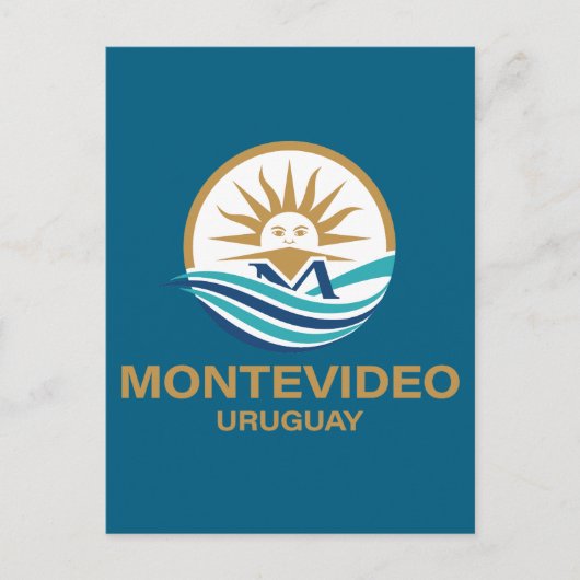 Montevideo Uruguay Zuid-Amerika Briefkaart (Voorkant)