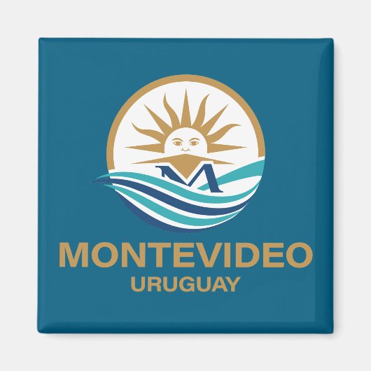 Montevideo Uruguay Zuid-Amerika Magneet (Voorkant)