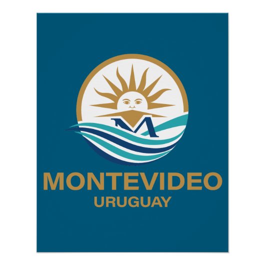 Montevideo Uruguay Zuid-Amerika Perfect Poster (Voorkant)