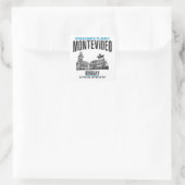 Montevideo Vierkante Sticker (Tas)