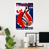 "Montevideo" Vintage Travel Poster (Thuiskantoor)