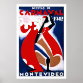 "Montevideo" Vintage Travel Poster (Voorkant)