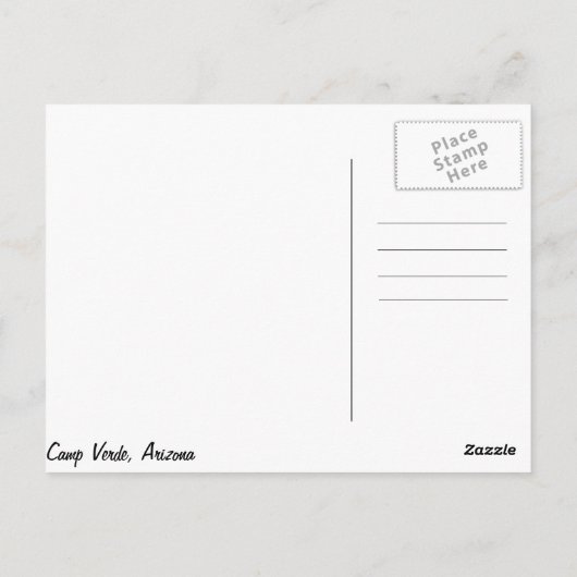 Montezuma Castle Briefkaart (Achterkant)