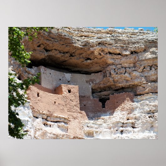 Montezuma Castle Cliff Dwelling - NM Landmark Poster (Voorkant)