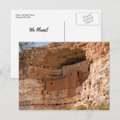 Montezuma Castle National Monument Aankondigingskaart (Voorkant / Achterkant)