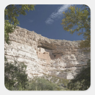 Montezuma Castle National Monument, Arizona 2 Vierkante Sticker