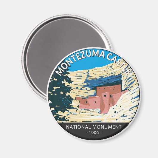 Montezuma Castle National Monument Arizona  Magneet (Voorkant / Achterkant)