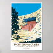 Montezuma Castle National Monument Arizona Poster (Voorkant)