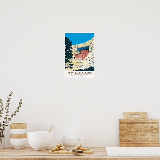 Montezuma Castle National Monument Arizona Poster (Keuken)