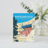 Montezuma Castle National Monument Arizona Retro Briefkaart (Staand voorkant)