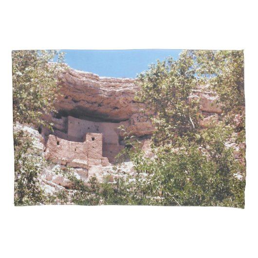 Montezuma Castle National Monument Cliff Dwellns Kussensloop (Voorkant-Links)