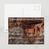 Montezuma Castle National Monument (Landschap) Briefkaart (Voorkant / Achterkant)