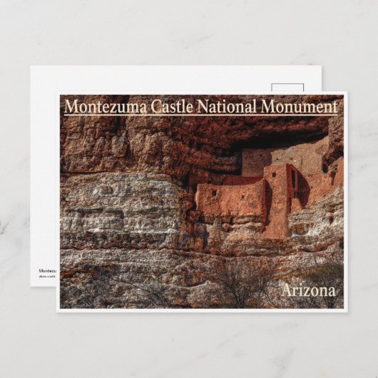 Montezuma Castle National Monument (Landschap) Briefkaart (Voorkant / Achterkant)