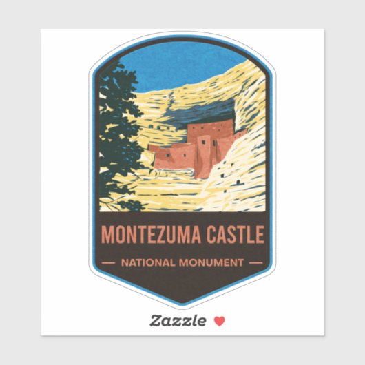 Montezuma Castle National Monument Sticker (Vel)