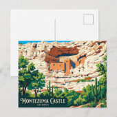 Montezuma Castle National Monument VS Briefkaart (Voorkant / Achterkant)