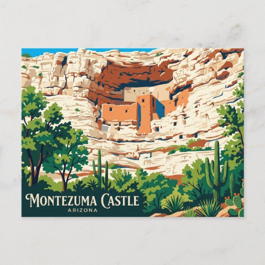 Montezuma Castle National Monument VS Briefkaart (Voorkant)